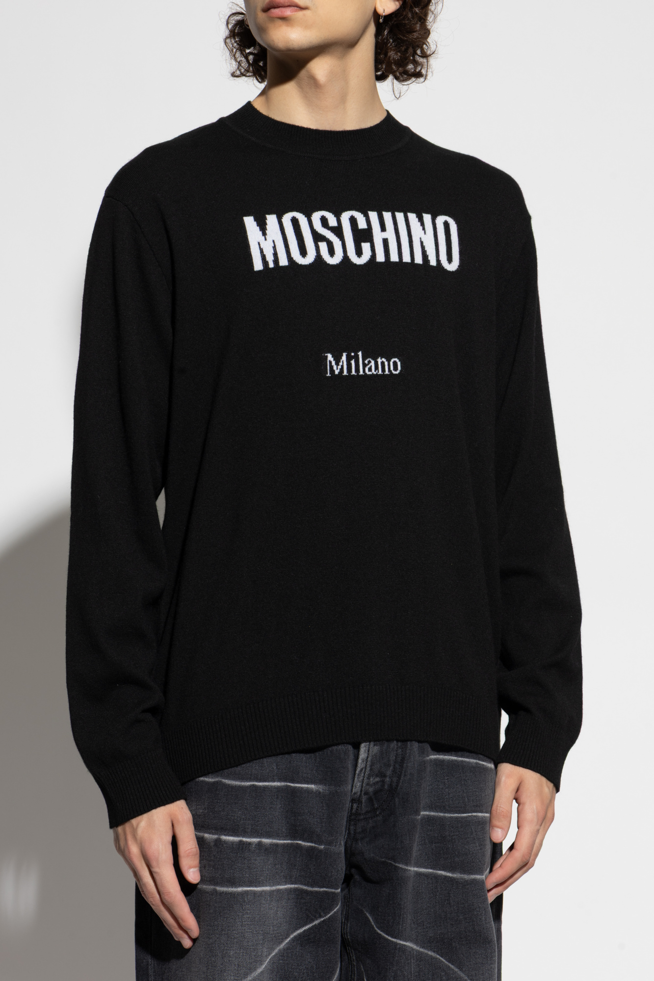 Black Sweater with logo Moschino - Vitkac AS